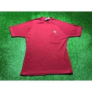 Vintage 80s Elderado Donkey Embroidered Men's Single Stitch Tee Small Red USA